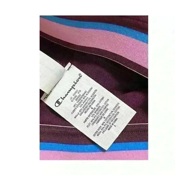 Champion Sport Bra Women's The Authentic Dark Purple Size L Athletic Gym Outdoor - Picture 7 of 8